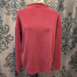 Up! Butter Turtleneck Top- Burgundy- VERY Soft!!